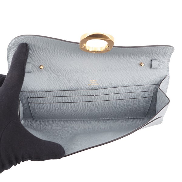 エルメス 長財布 シェーヌダンクル マイヨン トゥーゴー グリパンタン/ゴールド金具 エプソン K刻印 エルメス 財布