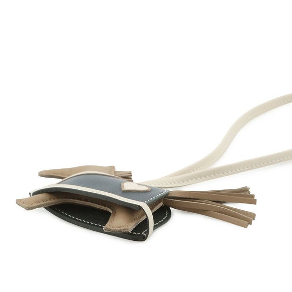 エルメス バッグチャーム ロデオPM ロベオクール ベージュマルファ/クレ/ヴェールマングローブ ラムスキン K刻印 HERMES