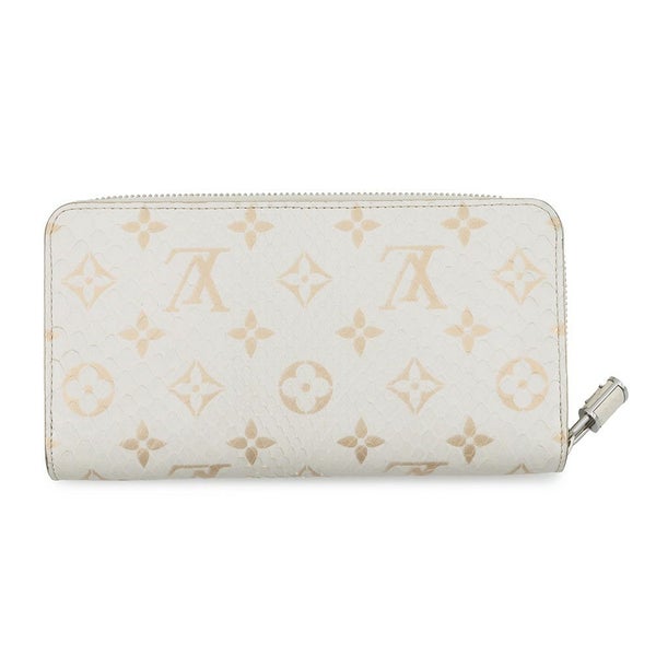 ルイヴィトン 長財布 モノグラム/パイソン ジッピー・ウォレット N97773 LOUIS VUITTON 財布 白