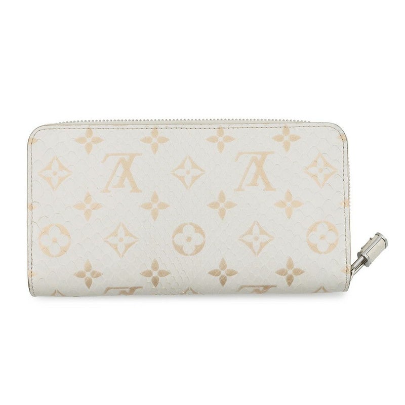 ルイヴィトン 長財布 モノグラム/パイソン ジッピー・ウォレット N97773 LOUIS VUITTON 財布 白