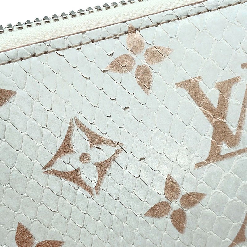 ルイヴィトン 長財布 モノグラム/パイソン ジッピー・ウォレット N97773 LOUIS VUITTON 財布 白