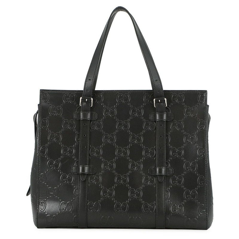 グッチ トートバッグ GGエンボス レザー 625774 GUCCI バッグ 黒