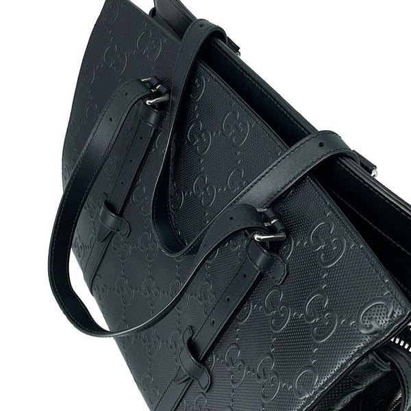 グッチ トートバッグ GGエンボス レザー 625774 GUCCI バッグ 黒