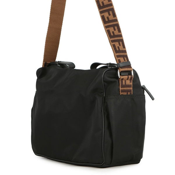 フェンディ マザーズバッグ ナイロン レザー 7VB014 FENDI ベビーバッグ トートバッグ 黒