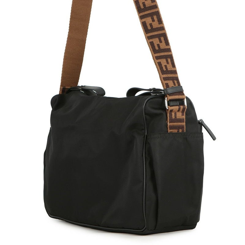 フェンディ マザーズバッグ ナイロン レザー 7VB014 FENDI ベビーバッグ トートバッグ 黒