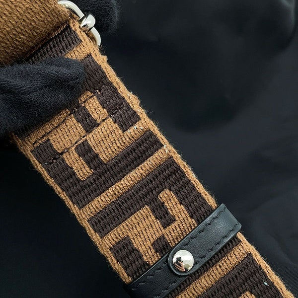 フェンディ マザーズバッグ ナイロン レザー 7VB014 FENDI ベビーバッグ トートバッグ 黒