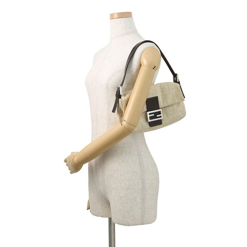 フェンディ ハンドバッグ ズッカ柄 マンマバケット キャンバス レザー 26424 FENDI ワンショルダー