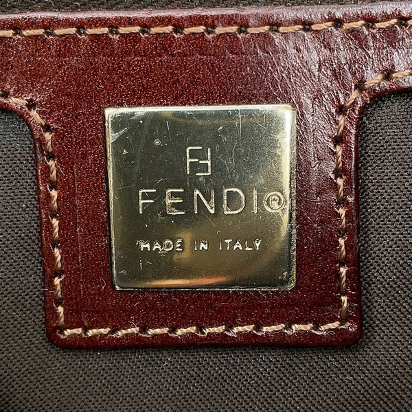 フェンディ ハンドバッグ ズッカ柄 マンマバケット キャンバス レザー 26424 FENDI ワンショルダー