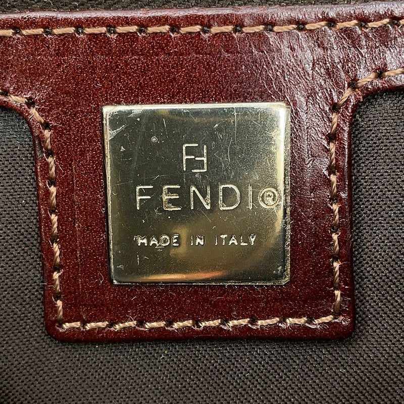 フェンディ ハンドバッグ ズッカ柄 マンマバケット キャンバス レザー 26424 FENDI ワンショルダー