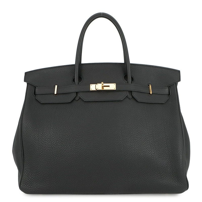 エルメス バーキン40 ブラック/ゴールド金具 トゴ Z刻印 HERMES Birkin ハンドバッグ 黒