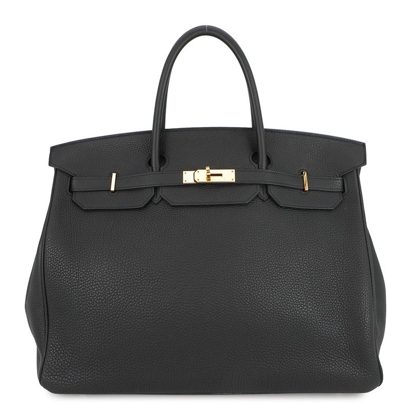 エルメス バーキン40 ブラック/ゴールド金具 トゴ Z刻印 HERMES Birkin ハンドバッグ 黒