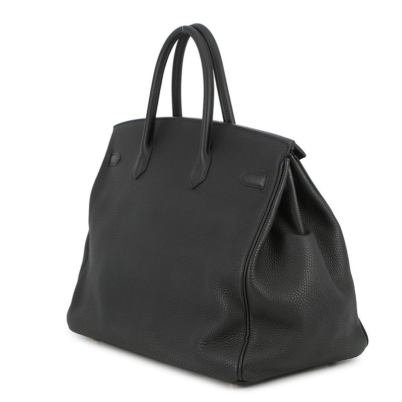 エルメス バーキン40 ブラック/ゴールド金具 トゴ Z刻印 HERMES Birkin ハンドバッグ 黒