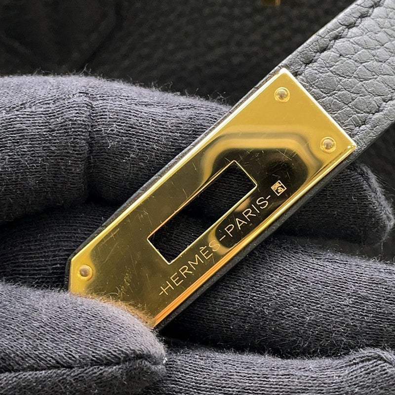 エルメス バーキン40 ブラック/ゴールド金具 トゴ Z刻印 HERMES Birkin ハンドバッグ 黒
