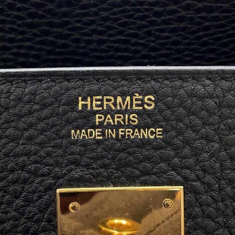 エルメス バーキン40 ブラック/ゴールド金具 トゴ Z刻印 HERMES Birkin ハンドバッグ 黒