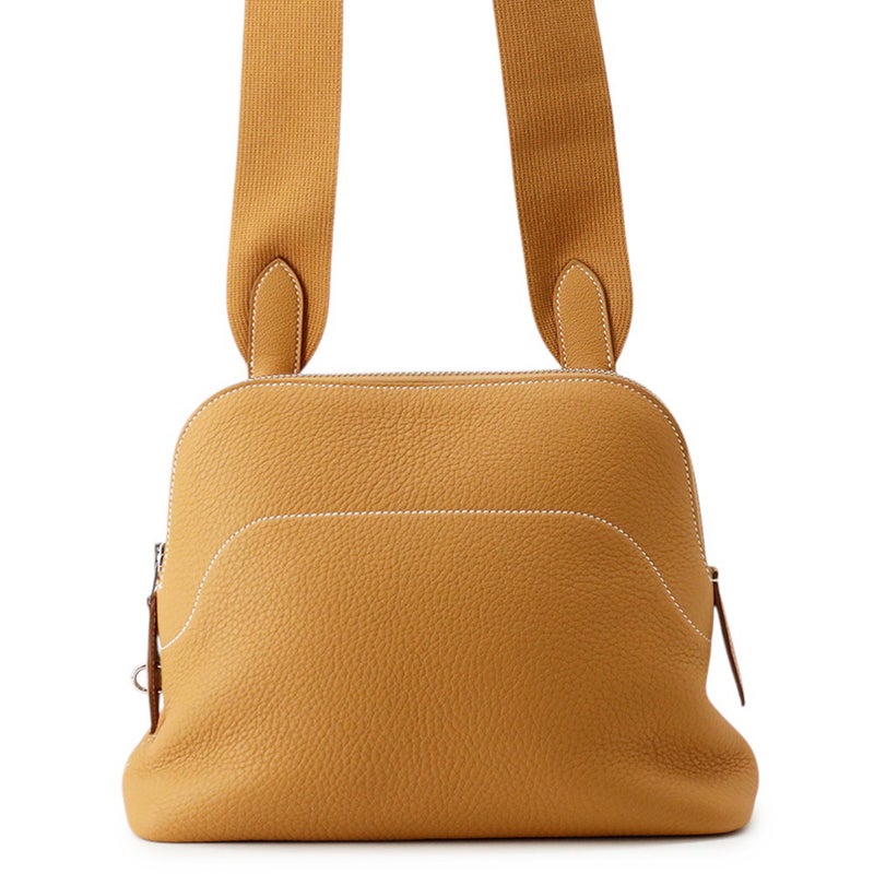 エルメス ショルダーバッグ ボリ－ド メッセンジャー ナチュラルサブレ/シルバー金具 トゴ K刻印