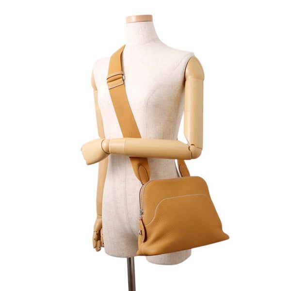 エルメス ショルダーバッグ ボリ－ド メッセンジャー ナチュラルサブレ/シルバー金具 トゴ K刻印