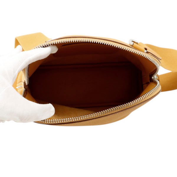 エルメス ショルダーバッグ ボリ－ド メッセンジャー ナチュラルサブレ/シルバー金具 トゴ K刻印