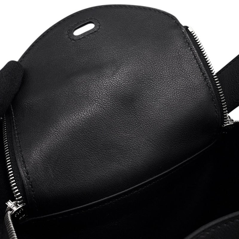 エルメス リンディ ミニ ブラック/シルバー金具 ヴォリュプト K刻印 ２wayショルダー 黒