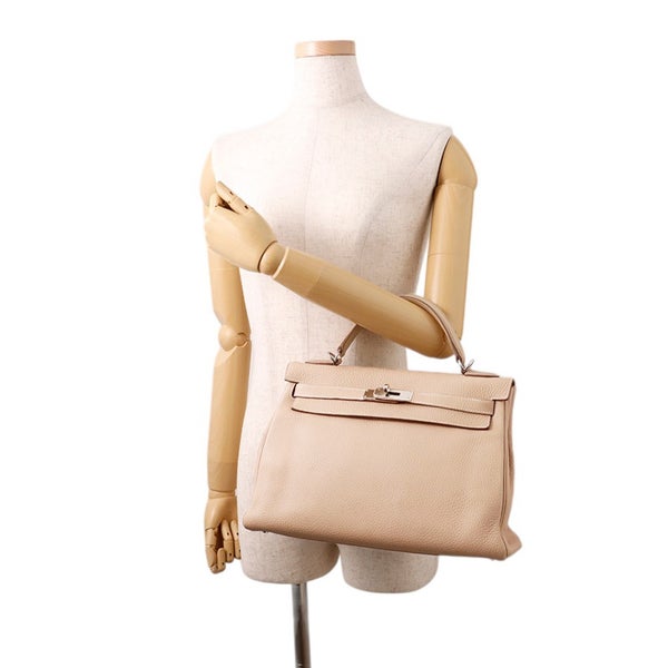 エルメス ハンドバッグ ケリー32 内縫い アルジル/シルバー金具 トリヨンクレマンス □Q刻印 ２wayショルダー