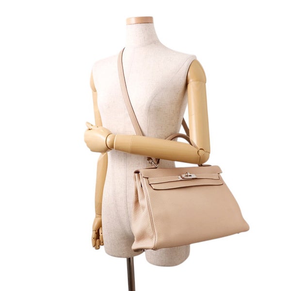 エルメス ハンドバッグ ケリー32 内縫い アルジル/シルバー金具 トリヨンクレマンス □Q刻印 ２wayショルダー