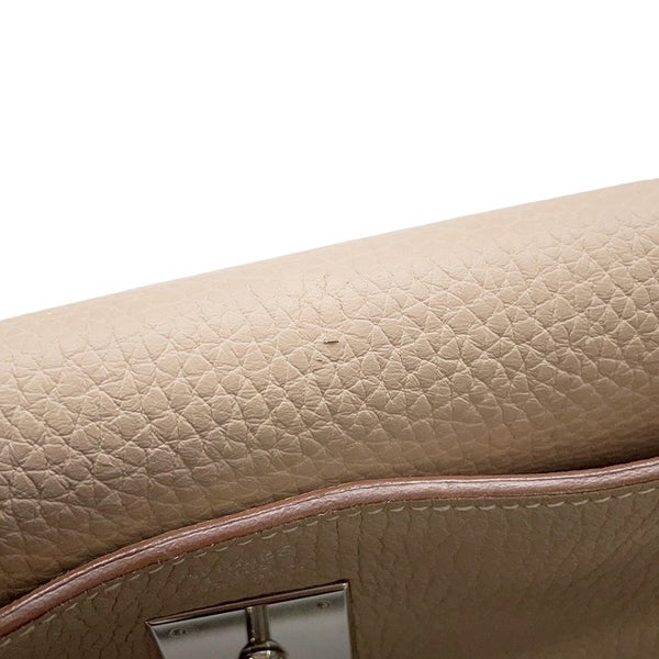 エルメス ハンドバッグ ケリー32 内縫い アルジル/シルバー金具 トリヨンクレマンス □Q刻印 ２wayショルダー