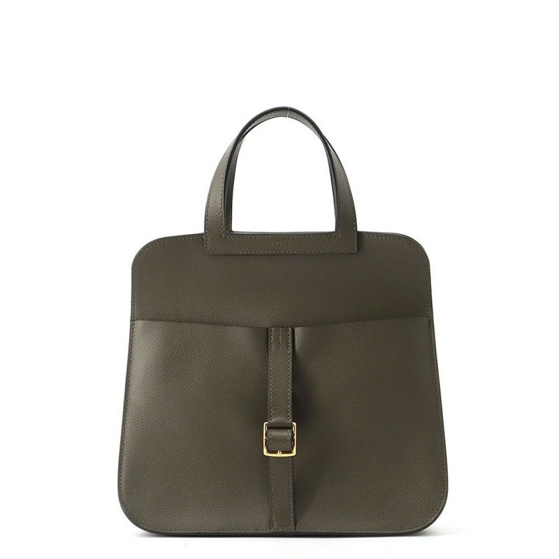 エルメス ハンドバッグ アルザン25ヴェールマキ/ゴールド金具 エバーカラー Y刻印 ２wayショルダー