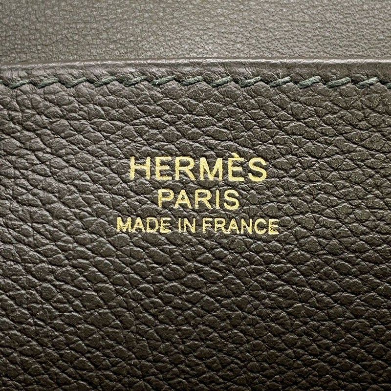 エルメス ハンドバッグ アルザン25ヴェールマキ/ゴールド金具 エバーカラー Y刻印 ２wayショルダー