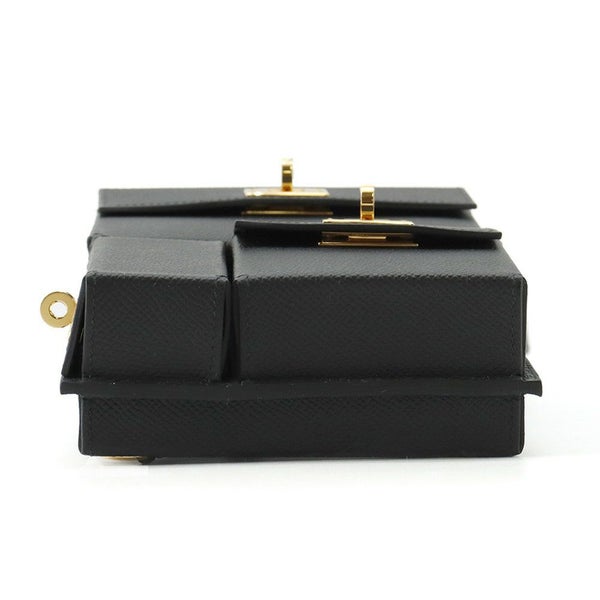 エルメス ショルダーバッグ ケリーマルチポケット ブラック/ゴールド金具 エプソン K刻印 黒