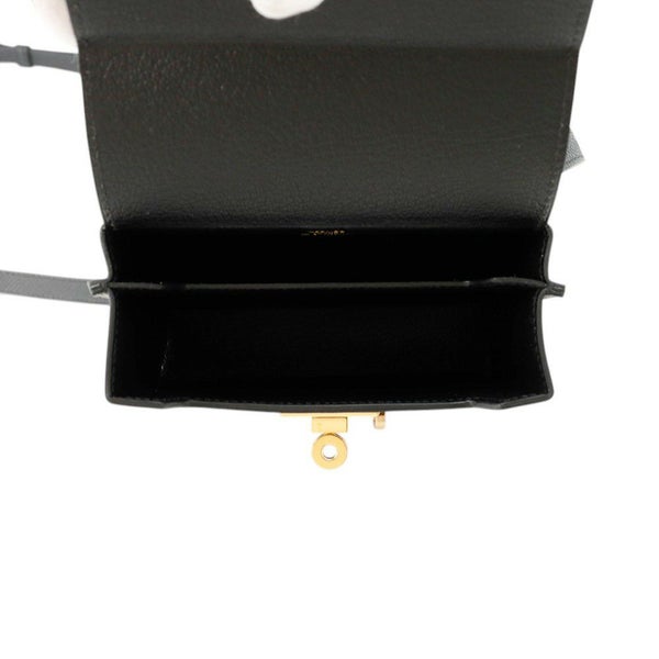 エルメス ショルダーバッグ ケリーマルチポケット ブラック/ゴールド金具 エプソン K刻印 黒