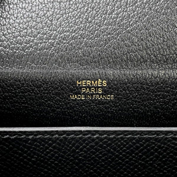 エルメス ショルダーバッグ ケリーマルチポケット ブラック/ゴールド金具 エプソン K刻印 黒