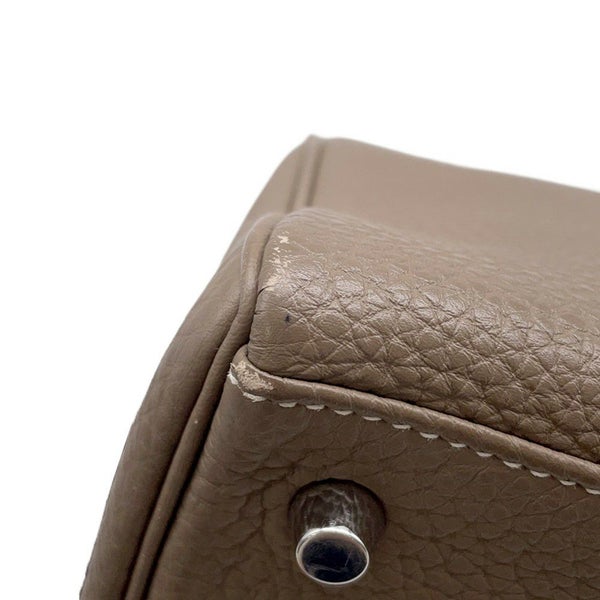 エルメス ハンドバッグ ケリー28 内縫い エトゥープ/シルバー金具 トゴ T刻印 ２wayショルダー