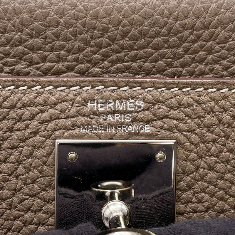 エルメス ハンドバッグ ケリー28 内縫い エトゥープ/シルバー金具 トゴ T刻印 ２wayショルダー