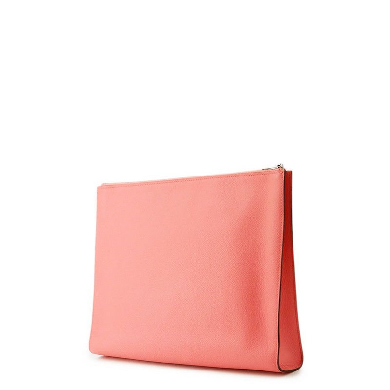 エルメス ポーチ ジップ アンドゴー ローズエテ/シルバー金具 エバーカラー Y刻印