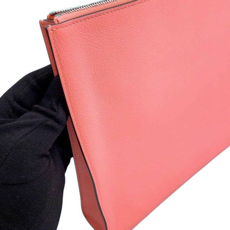 エルメス ポーチ ジップ アンドゴー ローズエテ/シルバー金具 エバーカラー Y刻印