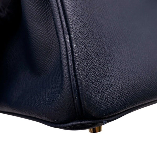 エルメス バーキン コントゥール 25 ブルーインディゴ/ルージュアッシュ/ゴールド金具 エプソン X刻印 HERMES Birkin ハンドバッグ