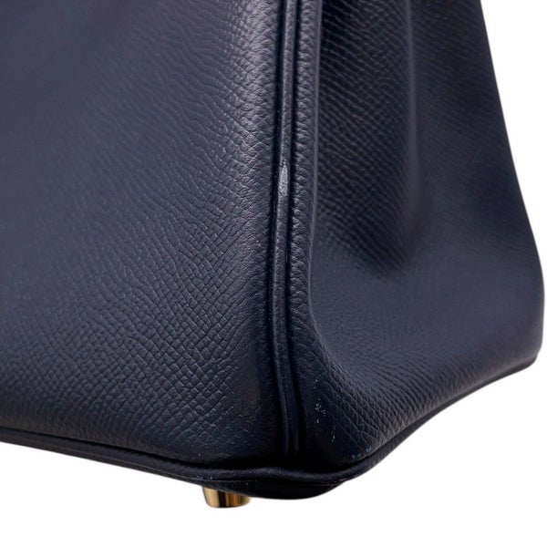エルメス バーキン コントゥール 25 ブルーインディゴ/ルージュアッシュ/ゴールド金具 エプソン X刻印 HERMES Birkin ハンドバッグ