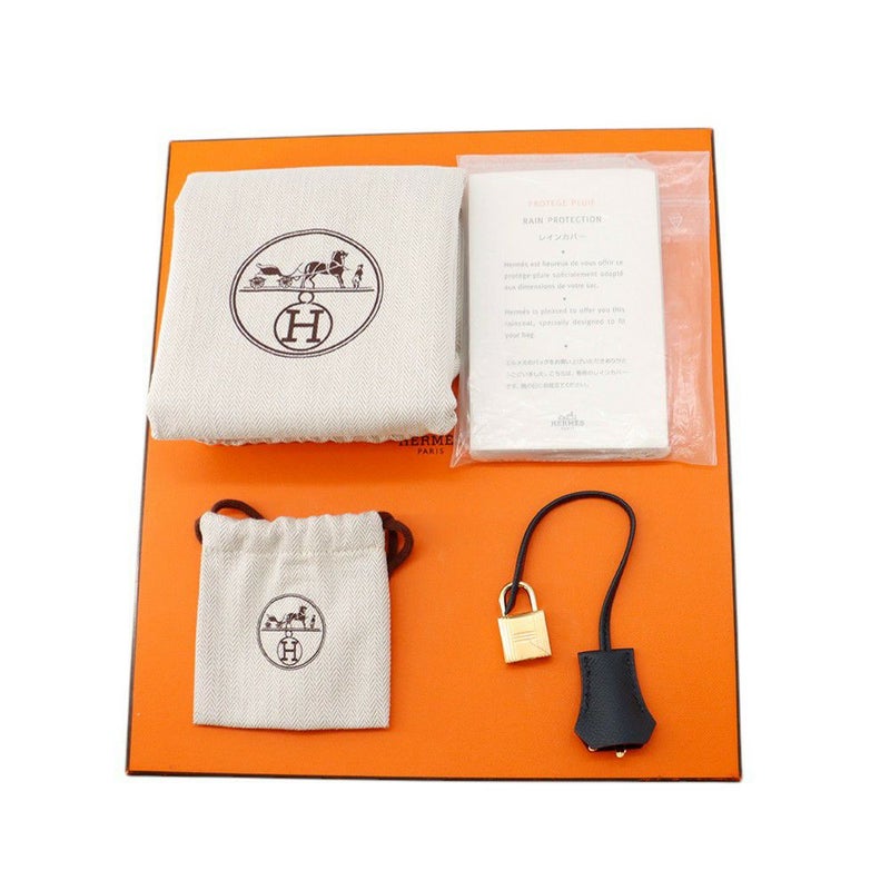 エルメス バーキン コントゥール 25 ブルーインディゴ/ルージュアッシュ/ゴールド金具 エプソン X刻印 HERMES Birkin ハンドバッグ