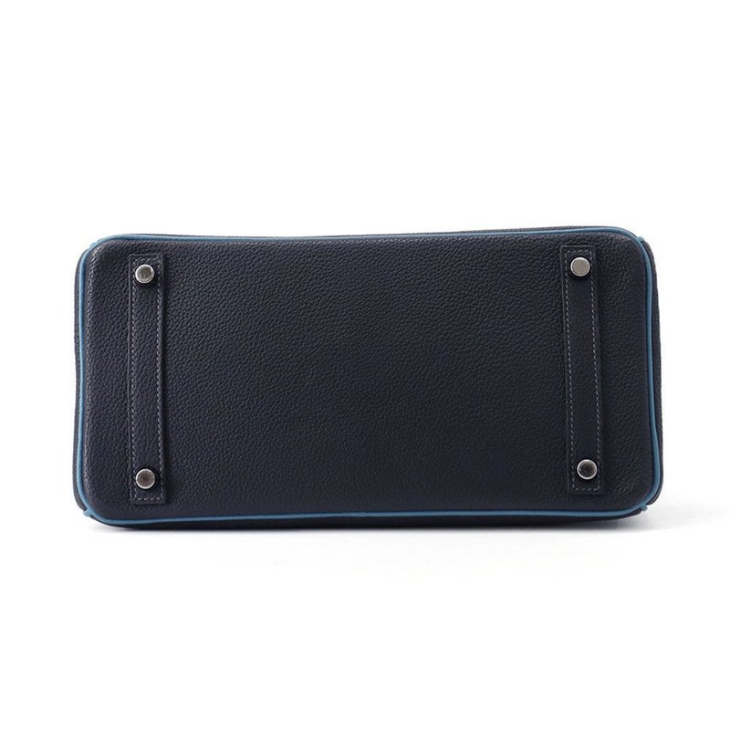 エルメス バーキン30 ヴェルソ ブルーインディゴ/ブルージーン/ルテニウム金具 トゴ □I刻印 HERMES Birkin ハンドバッグ