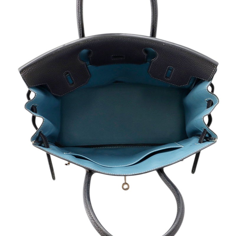 エルメス バーキン30 ヴェルソ ブルーインディゴ/ブルージーン/ルテニウム金具 トゴ □I刻印 HERMES Birkin ハンドバッグ