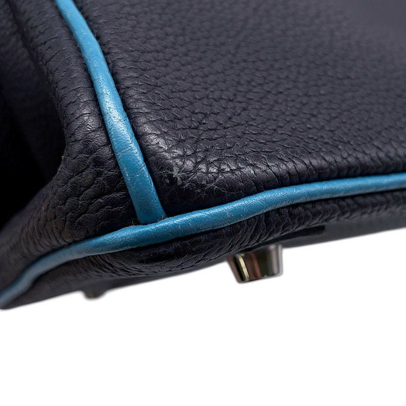 エルメス バーキン30 ヴェルソ ブルーインディゴ/ブルージーン/ルテニウム金具 トゴ □I刻印 HERMES Birkin ハンドバッグ