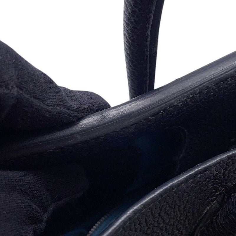 エルメス バーキン30 ヴェルソ ブルーインディゴ/ブルージーン/ルテニウム金具 トゴ □I刻印 HERMES Birkin ハンドバッグ