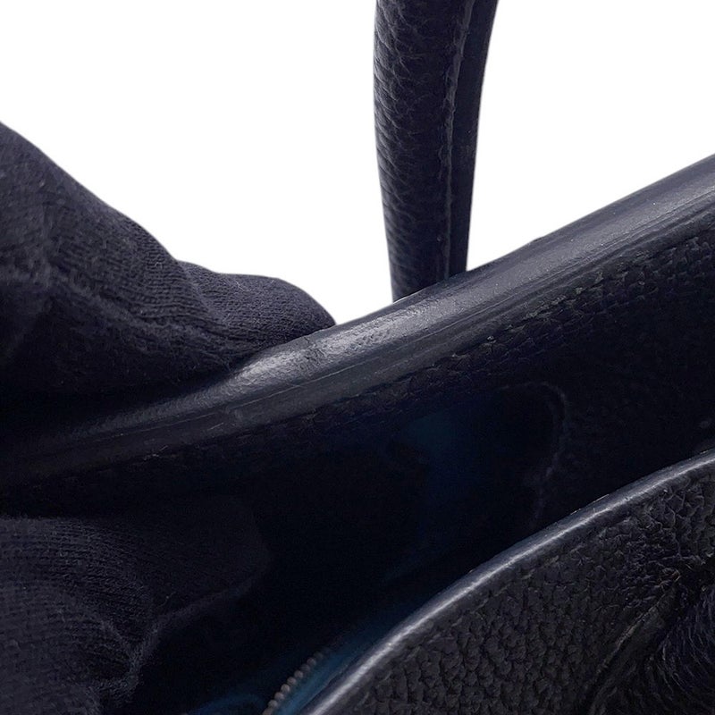 エルメス バーキン30 ヴェルソ ブルーインディゴ/ブルージーン/ルテニウム金具 トゴ □I刻印 HERMES Birkin ハンドバッグ