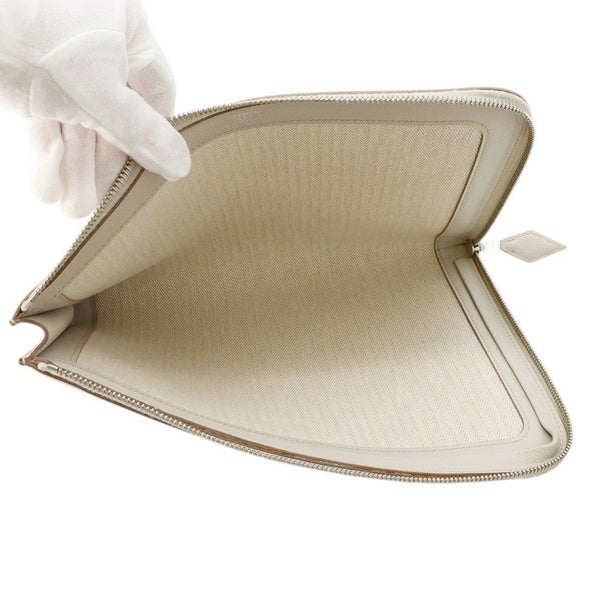 エルメス クラッチバッグ ジップ タブレット べトン/シルバー金具 エバーカラー D刻印 セカンドバッグ メンズ