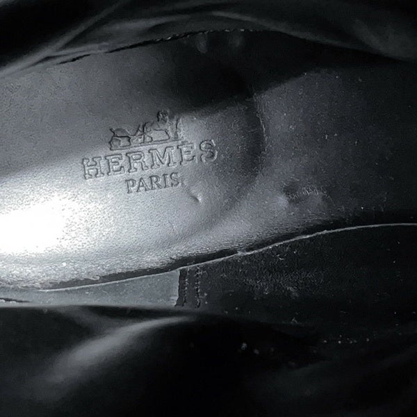 エルメス ブーツ フジ エクスリブス レザー レディースサイズ36 1/2 HERMES 靴 白 黒