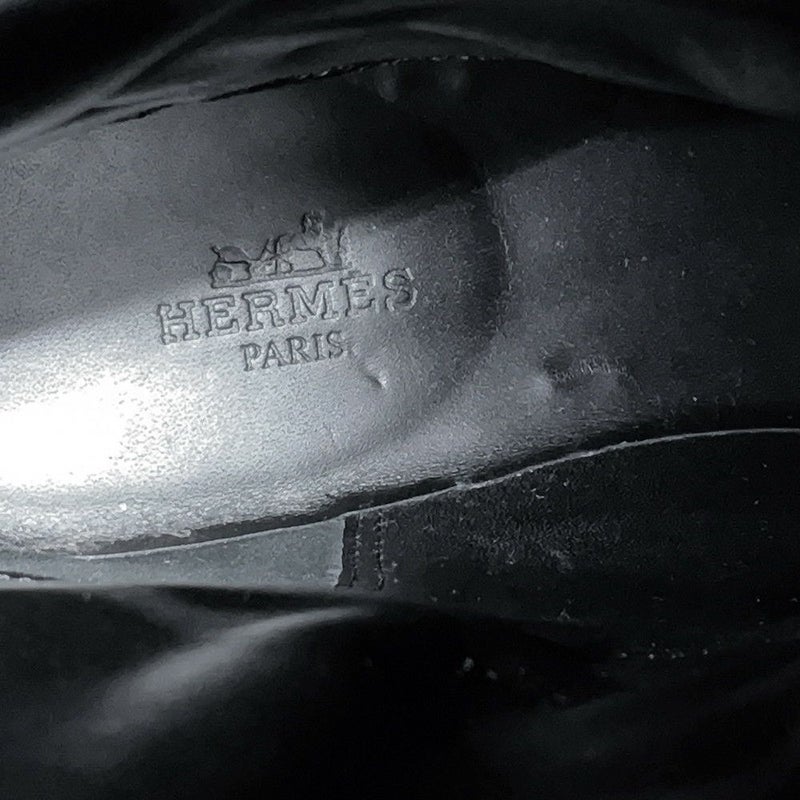 エルメス ブーツ フジ エクスリブス レザー レディースサイズ36 1/2 HERMES 靴 白 黒