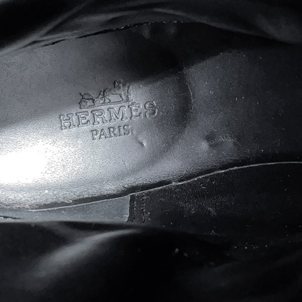 エルメス ブーツ フジ エクスリブス レザー レディースサイズ36 1/2 HERMES 靴 白 黒