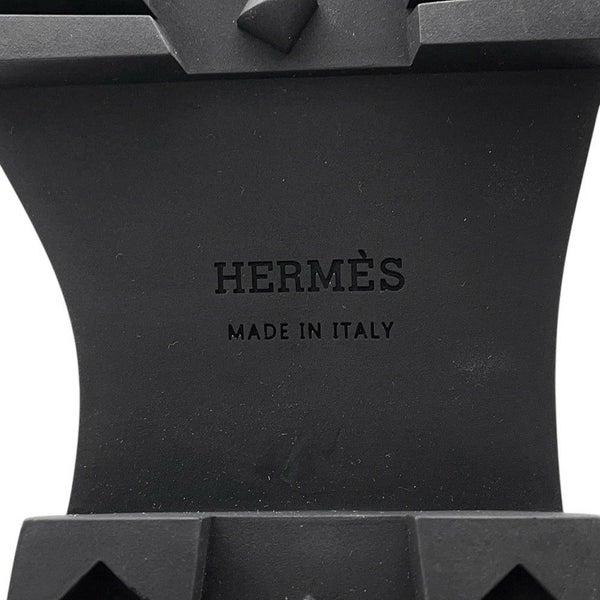 エルメス ブーツ フジ エクスリブス レザー レディースサイズ36 1/2 HERMES 靴 白 黒