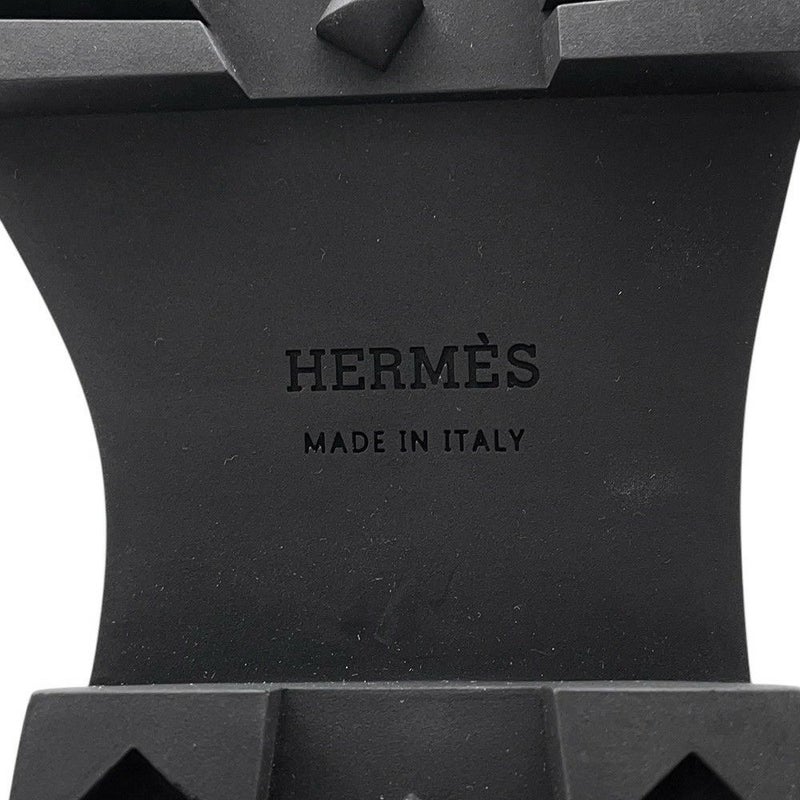 エルメス ブーツ フジ エクスリブス レザー レディースサイズ36 1/2 HERMES 靴 白 黒