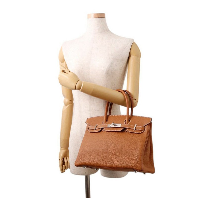 エルメス バーキン30 ゴールド/シルバー金具 トゴ U刻印 HERMES Birkin ハンドバッグ