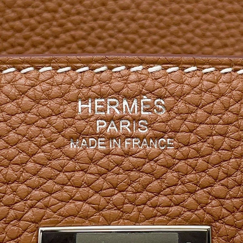 エルメス バーキン30 ゴールド/シルバー金具 トゴ U刻印 HERMES Birkin ハンドバッグ